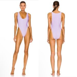 Matthew Bruch New With Tags Savannah One Piece Swimsuit In Lavender Purple Med